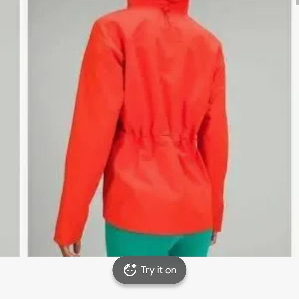 Women's Red Hooded Trench Coat - Picture 2 of 9